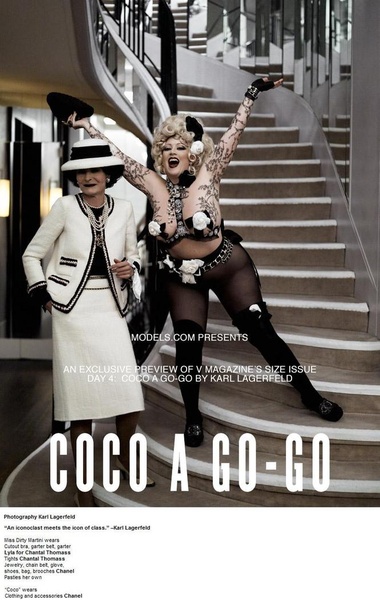 Miss Dirty Martini by Karl Lagerfeld for V Magazine